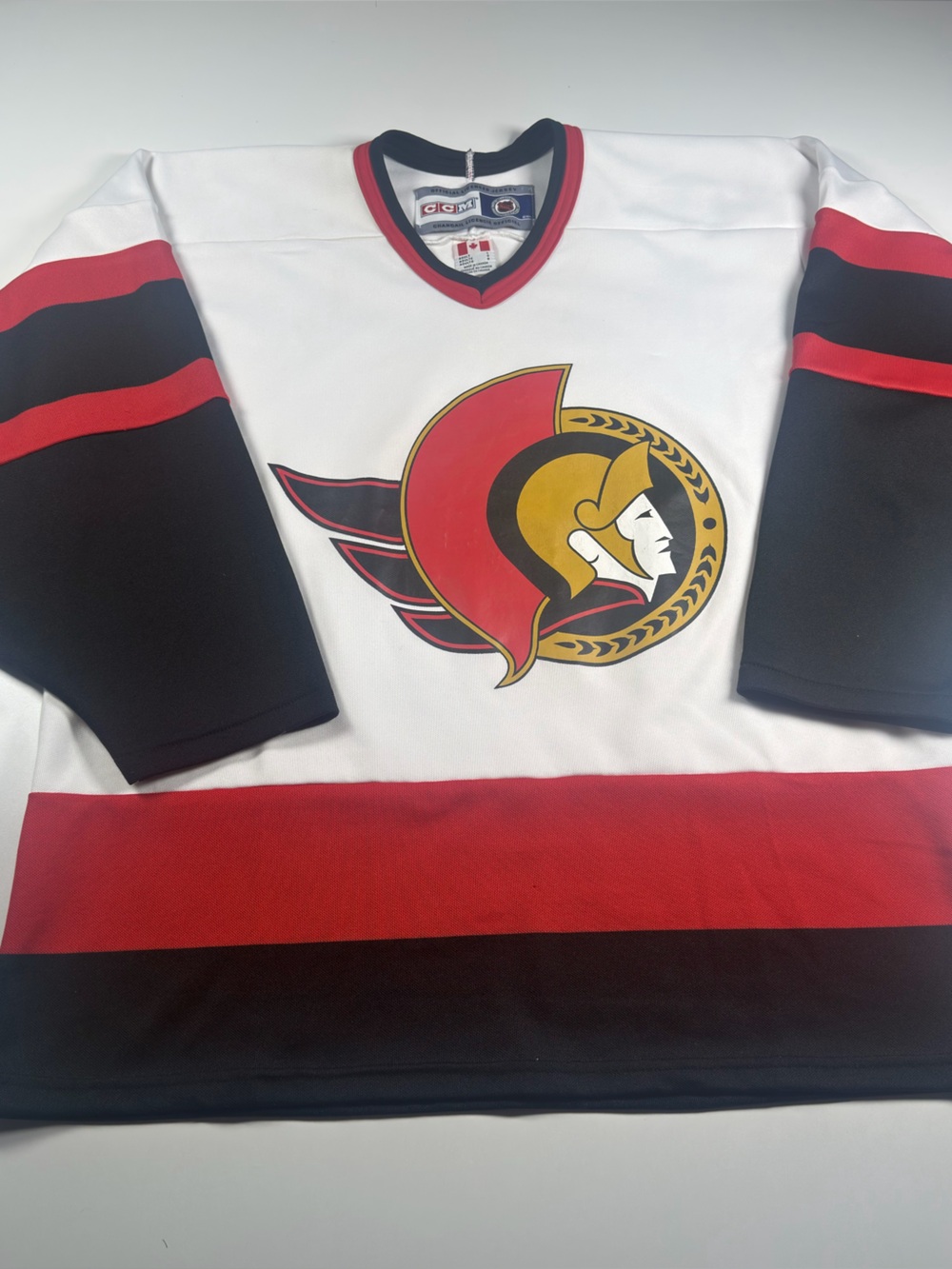 Vintage 90s CCM Officially Licensed Ottawa Senators Men's Hockey Away Jersey